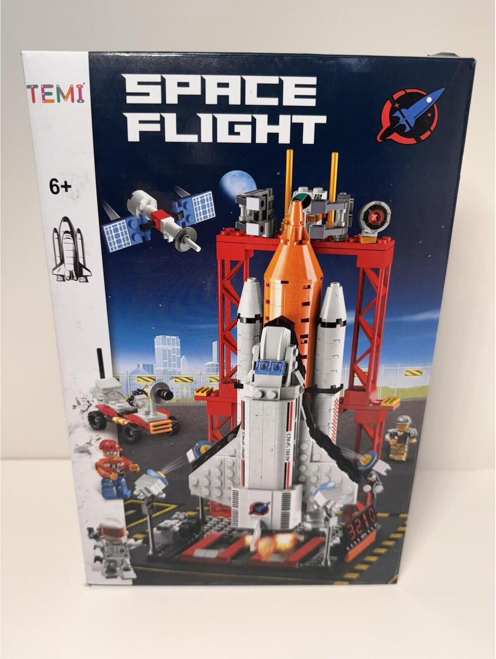 TEMI Space Flight Rocket Launch Building Block Set Shuttle Toy 6+ New